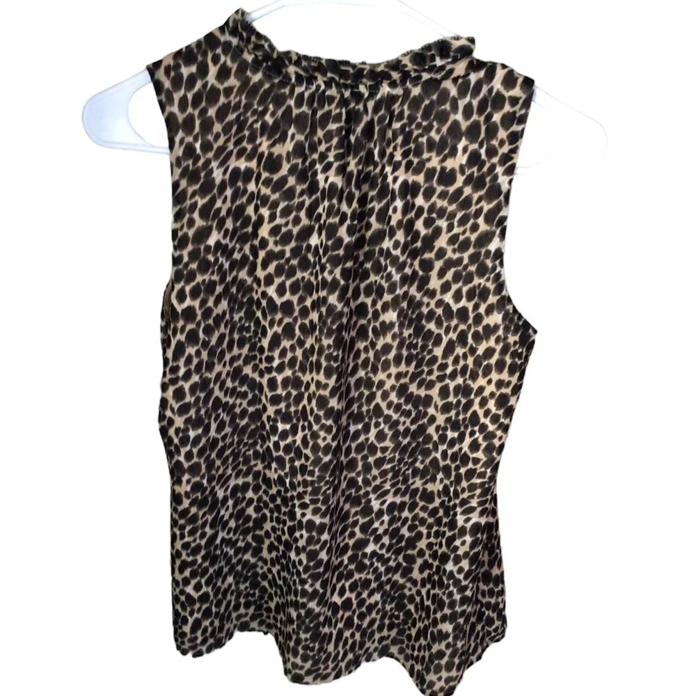 J.Crew leopard blouse size x small